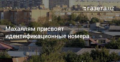 Махаллям присвоят идентификационные номера - gazeta.uz - Узбекистан