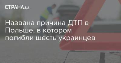 Анджей Дуда - Названа причина ДТП в Польше, в котором погибли шесть украинцев - strana.ua - Херсон