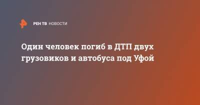 Один человек погиб в ДТП двух грузовиков и автобуса под Уфой - ren.tv - Башкирия - Уфа - Саратовская обл. - Саратов - Волгоград - район Иглинский