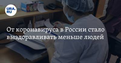 От коронавируса в России стало выздоравливать меньше людей - ura.news - Москва - Санкт-Петербург - Московская обл.