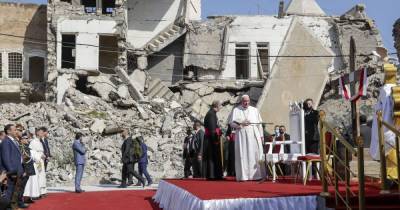 Франциск - Папа Римский выступил в бывшей "столице" ИГИЛ в Ираке и помолился за жертв войны (5 фото) - tsn.ua - Ирак - Рим - Мосул