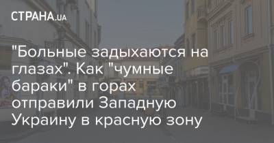 Денис Шмыгаль - "Больные задыхаются на глазах". Как "чумные бараки" в горах отправили Западную Украину в красную зону - strana.ua - Ивано-Франковская обл. - Житомирская обл. - Закарпатская обл.