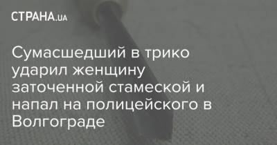 Сумасшедший в трико ударил женщину заточенной стамеской и напал на полицейского в Волгограде - strana.ua - Россия - Волгоград - Волгоградская обл.