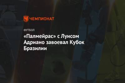 Луис Адриано - «Палмейрас» с Луисом Адриано завоевал Кубок Бразилии - championat.com - Москва - Бразилия