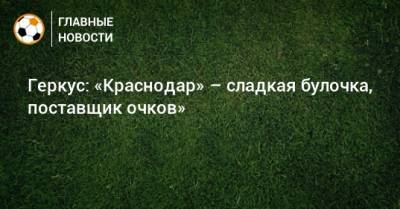 Илья Геркус - Геркус: «Краснодар» – сладкая булочка, поставщик очков» - bombardir.ru - Краснодар