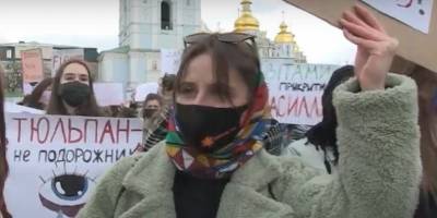 Владимир Зеленский - 8 Марта - марши женщин в Киеве и Харькове, поздравление Зеленского - как отмечают Международный женский день в Украине, видео - ТЕЛЕГРАФ - telegraf.com.ua - Киев - Харьков