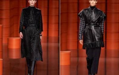 Пончо-парка, бомберы, кожаные жилеты: Hermès представили коллекцию сезона осень-зима 2021 - skuke.net - Париж - Нью-Йорк - Нью-Йорк - Шанхай