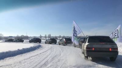 В Саранске прошли первые автогонки на льду - riafan.ru - Саранск