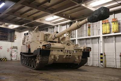 США перебросили в Германию САУ M109A7 Paladin - actualnews.org - Берлин