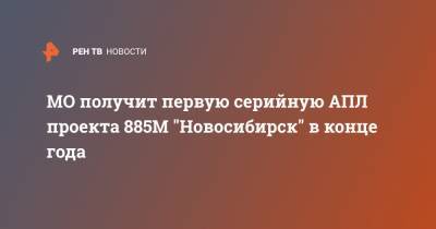 МО получит первую серийную АПЛ проекта 885М "Новосибирск" в конце года - ren.tv - Новосибирск - Минобороны