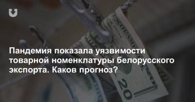 Пандемия показала уязвимости товарной номенклатуры белорусского экспорта. Каков прогноз? - news.tut.by