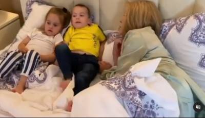 Любовь Успенская - Любовь Успенская заинтриговала пользователей видео с маленькими детьми: Лучшее завершение дня - kp.ua