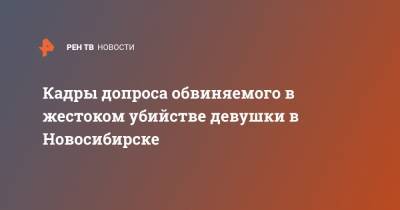Кадры допроса обвиняемого в жестоком убийстве девушки в Новосибирске - ren.tv - Новосибирск - Кемерово