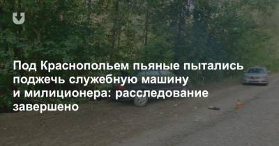 Под Краснопольем пьяные пытались поджечь служебную машину и милиционера: расследование завершено - news.tut.by