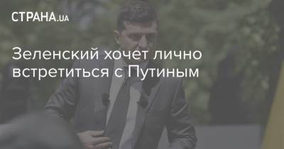 Владимир Зеленский - Владимир Путин - Зеленский хочет лично встретиться с Путиным - strana.ua - Париж