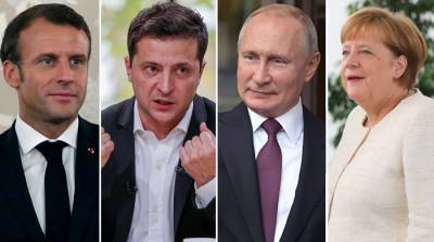 Владимир Зеленский - Владимир Путин - Эммануэль Макрон - Зеленский готов лично встретиться с Путиным - gazeta.ru - с. Путин