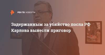 Андрей Карлов - Задержанным за убийство посла РФ Карлова вынесли приговор - ren.tv - Турция - Анкара