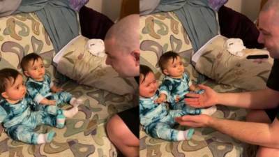 Отец впервые показал дочерям свое лицо без бороды: неожиданная реакция девочек – видео - 24tv.ua