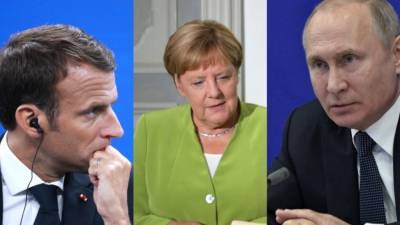 Владимир Путин - Ангела Меркель - Эммануэль Макрон - Немцы призвали извиниться за "Спутник V" после переговоров Путина, Макрона и Меркель - nation-news.ru - Сирия - Ливия