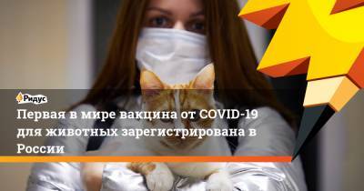 Константин Савенков - Первая в мире вакцина от COVID-19 для животных зарегистрирована в России - ridus.ru