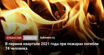 В первом квартале 2021 года при пожарах погибли 74 человека - kubnews.ru - Краснодарский край - Краснодар