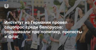 Институт из Германии провел соцопрос среди белорусов: спрашивали про политику, протесты и флаг - news.tut.by