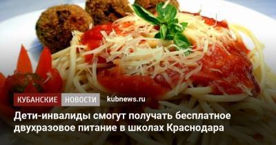 Евгений Первышов - Дети-инвалиды смогут получать бесплатное двухразовое питание в школах Краснодара - kubnews.ru - Краснодарский край - Краснодар