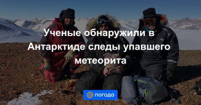 Ученые обнаружили в Антарктиде следы упавшего метеорита - news.mail.ru - Антарктида