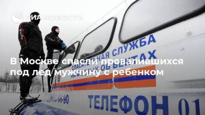 Денис Сергеев - В Москве спасли провалившихся под лед мужчину с ребенком - ria.ru - Москва