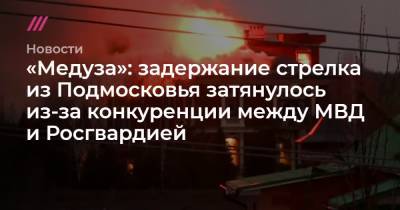 «Медуза»: задержание стрелка из Подмосковья затянулось из-за конкуренции между МВД и Росгвардией - tvrain.ru - Московская обл.
