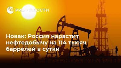 Александр Новак - Абдель Азиз - Новак: Россия нарастит нефтедобычу на 114 тысяч баррелей в сутки - smartmoney.one - Москва - Саудовская Аравия