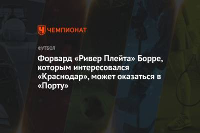 Николо Скир - Форвард «Ривер Плейта» Борре, которым интересовался «Краснодар», может оказаться в «Порту» - championat.com - Краснодар - Аргентина