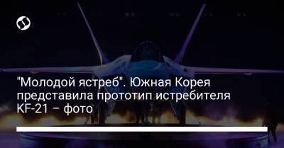 Мун Чжэин - "Молодой ястреб". Южная Корея представила прототип истребителя KF-21 – фото - liga.net - Южная Корея