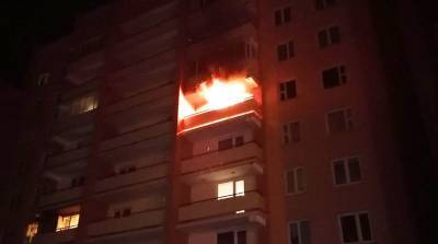 В Гродно при пожаре в многоэтажке спасен мужчина - belta.by - Минск