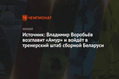 Михаил Кравец - Михаил Захаров - Владимир Воробьев - Источник: Владимир Воробьёв возглавит «Амур» и войдёт в тренерский штаб сборной Беларуси - championat.com - Московская обл. - Минск - Череповец - с. 1 Апреля