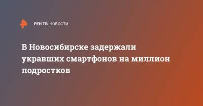 За кражу смартфонов на миллион в Новосибирске задержали 2 подростков - ren.tv - Новосибирск
