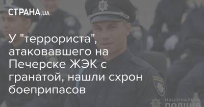 У "террориста", атаковавшего на Печерске ЖЭК с гранатой, нашли схрон боеприпасов - strana.ua - Киев - Печерск