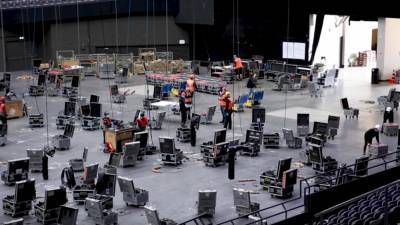 Организаторы Евровидения-2021 опубликовали видео сборки сцены для конкурса - newinform.com - Роттердам