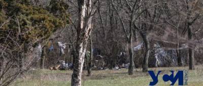 Склоны между Французским бульваром и Трассой здоровья «оккупировали» палатки и хижины - w-n.com.ua