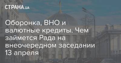 Александр Корниенко - Оборонка, ВНО и валютные кредиты. Чем займется Рада на внеочередном заседании 13 апреля - strana.ua