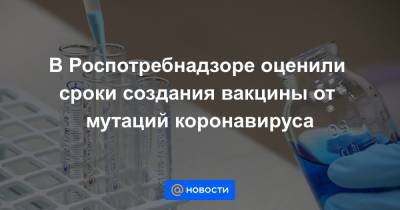 Анна Попова - В Роспотребнадзоре оценили сроки создания вакцины от мутаций коронавируса - news.mail.ru - Англия - Бразилия - Нигерия - Юар