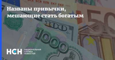 Дмитрий Синарев - Названы привычки, мешающие стать богатым - nsn.fm