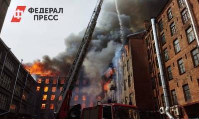 В Петербурге второй день тушат пожар на «Невской мануфактуре» - fedpress.ru - Санкт-Петербург