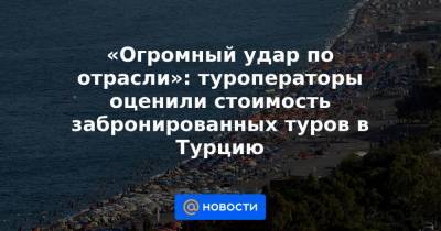 «Огромный удар по отрасли»: туроператоры оценили стоимость забронированных туров в Турцию - news.mail.ru - Турция - Танзания