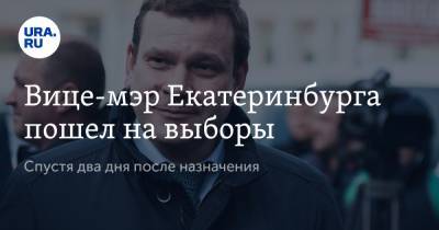 Вице-мэр Екатеринбурга пошел на выборы. Спустя два дня после назначения - ura.news - Екатеринбург