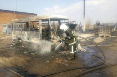 На Львовщине пожар уничтожил три автобуса - from-ua.com - Львовская обл.