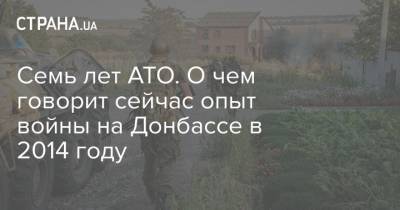 Семь лет АТО. О чем говорит сейчас опыт войны на Донбассе в 2014 году - strana.ua - Киев - Крым - Славянск - Белгород - Брянская обл.
