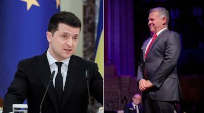 Владимир Зеленский - король Абдалла II (Ii) - Зеленский предложил обеспечить продовольственную безопасность Иордании - sharij.net - Иордания