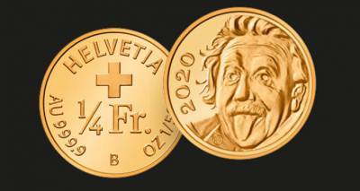 Альберт Эйнштейн - Швейцарская монета с портретом Эйнштейна признана самой маленькой в мире - ru.armeniasputnik.am