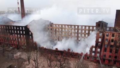 Пожар на "Невской мануфактуре": что известно на второй день - piter.tv